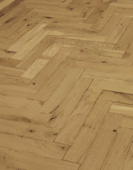 Maggiore 21mm Solid Wood Parquet Flooring - Unfinished Rustic Oak