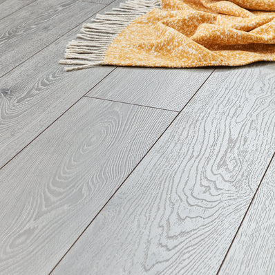 Kronotex Coniston 12mm Laminate Flooring - Grey Timeless Oak