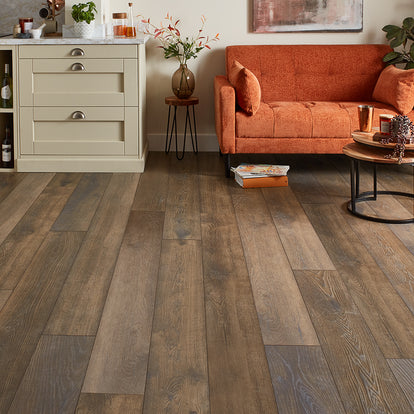Kronotex Coniston 12mm Laminate Flooring - Dark Oak