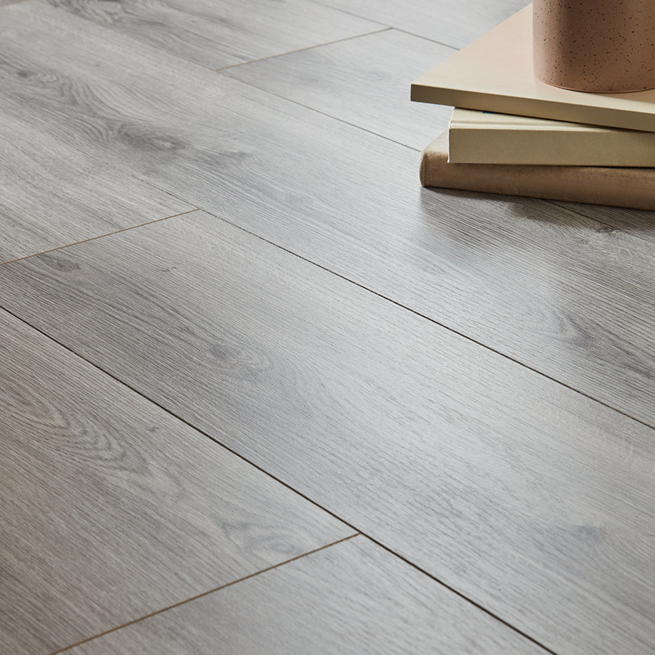 Kronotex Windimere 8mm Laminate Flooring - Millenium Grey Oak