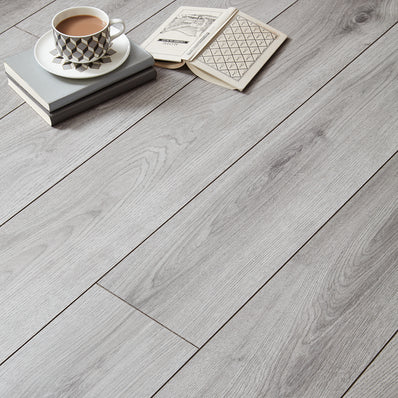 Buttermere 12mm Laminate Flooring - Grey Summer Oak