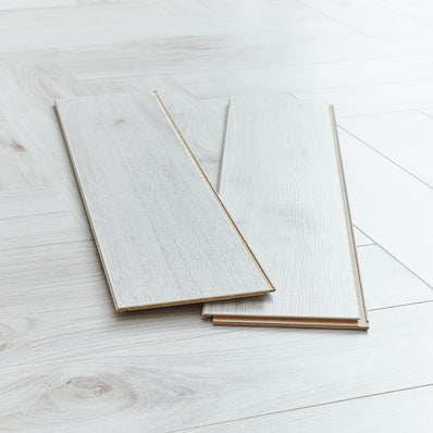 Kronotex Grasmere Herringbone 8mm Laminate Flooring - Parisian Oak