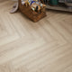 Kronotex Grasmere Herringbone 8mm Laminate Flooring - Light Oak-SAMPLE