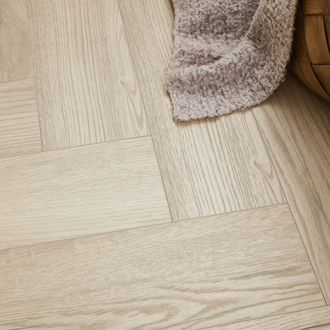Kronotex Grasmere Herringbone 8mm Laminate Flooring - Light Oak