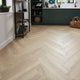 Kronotex Grasmere Herringbone 8mm Laminate Flooring - Light Oak