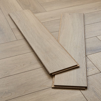 Kronotex Grasmere Herringbone 8mm Laminate Flooring - Natural Home Oak