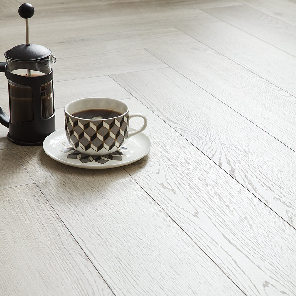 Kronotex Grasmere Herringbone 8mm Laminate Flooring - Orchard Oak
