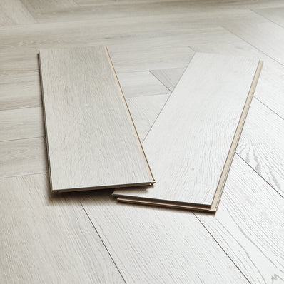 Kronotex Grasmere Herringbone 8mm Laminate Flooring - Orchard Oak