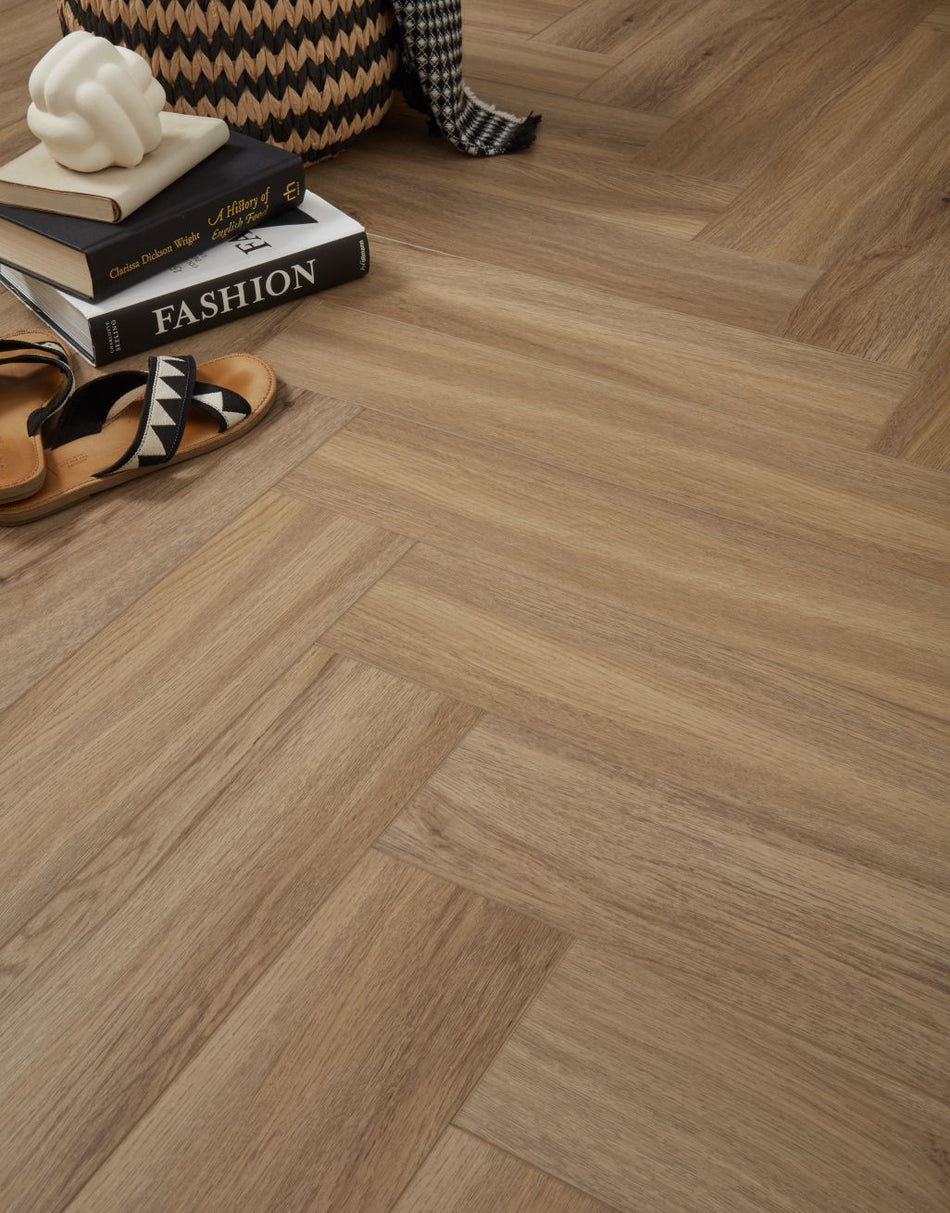 Rigid Core SPC Herringbone - Horizon Oak Herringbone