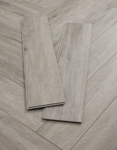 SPC Herringbone - Boulevard Grey Herringbone Rigid Core SPC