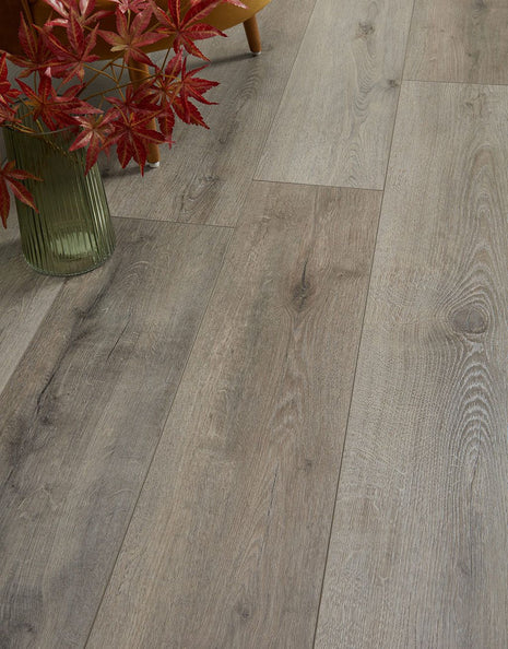 Ravello Vintage 12mm Laminate Flooring - Grey Oak