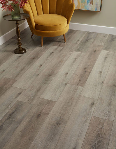 Ravello Vintage 12mm Laminate Flooring - Grey Oak
