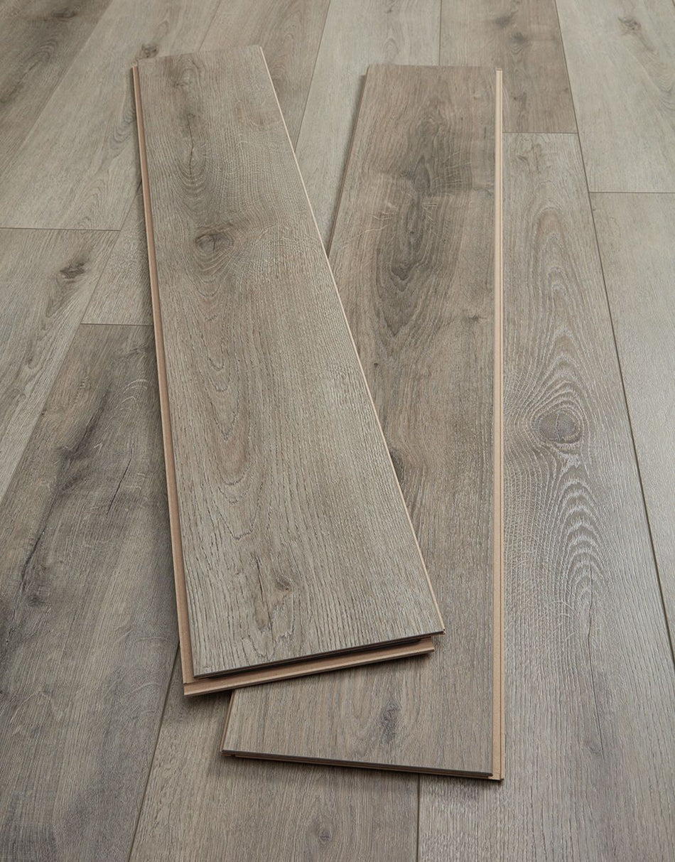 Ravello Vintage 12mm Laminate Flooring - Grey Oak