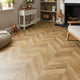 Faus Seathwaite 8mm Laminate Waterproof Chevron Flooring - Boho Oak