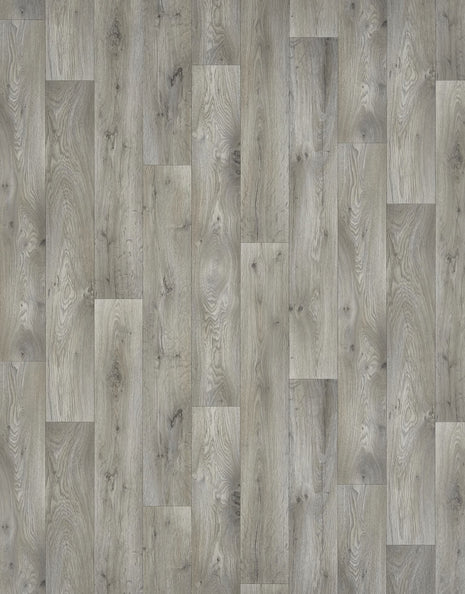 Gable 2.3m Cushioned Roll Vinyl Flooring - Beach Hut Oak Plank