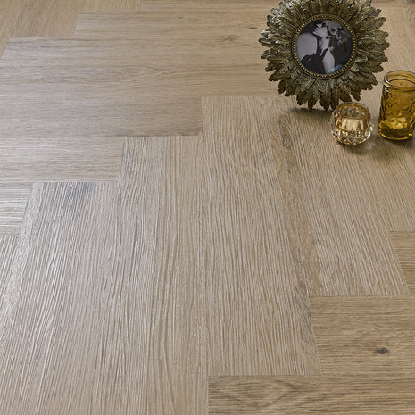 Scafell 5.2mm SPC Herringbone Flooring - Harvest Oak