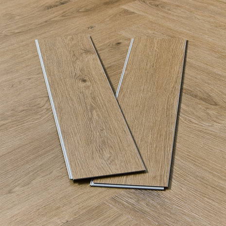Scafell 5.2mm SPC Herringbone Flooring - Harvest Oak