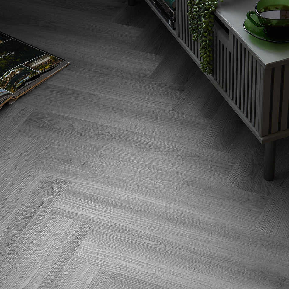 Scafell 5.2mm SPC Herringbone Flooring - Millenium Oak