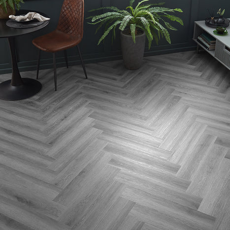 Scafell 5.2mm SPC Herringbone Flooring - Millenium Oak