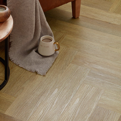 Scafell 5.2mm SPC Herringbone Flooring - Herringbone Natural Oak