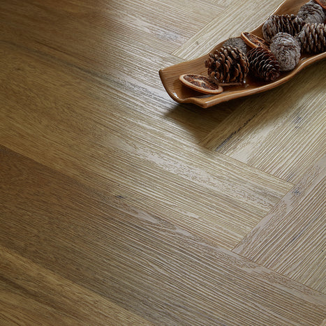 Scafell 5.2mm SPC Herringbone Flooring - Herringbone Natural Oak