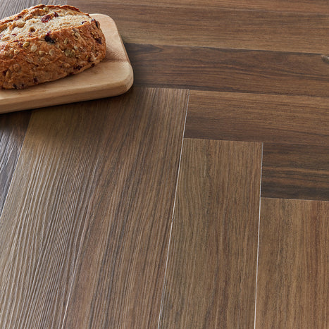 Rannerdale LVT Herringbone Flooring - Cherokee Oak