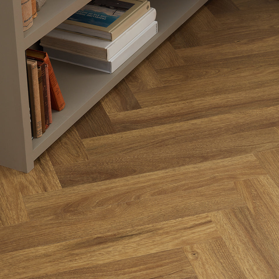 Rannerdale LVT Herringbone Flooring - English Oak