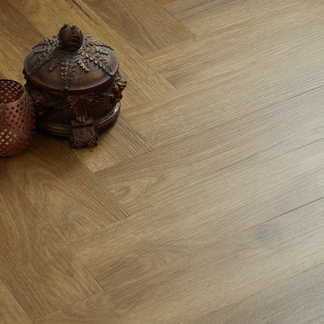 Rannerdale LVT Herringbone Flooring - English Oak