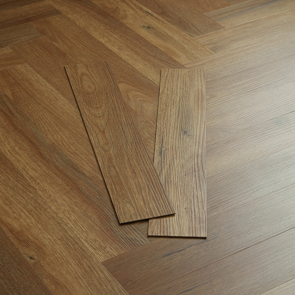 Rannerdale LVT Herringbone Flooring - English Oak