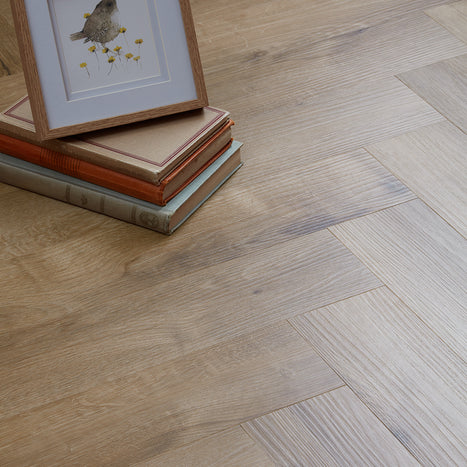Rannerdale LVT Herringbone Flooring - French Oak