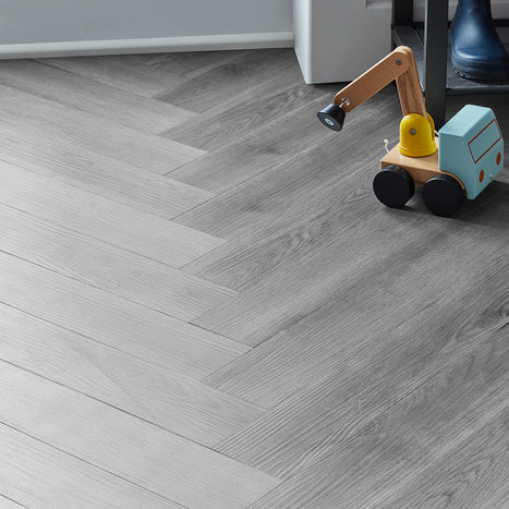Rannerdale LVT Herringbone Flooring - Millenium Oak