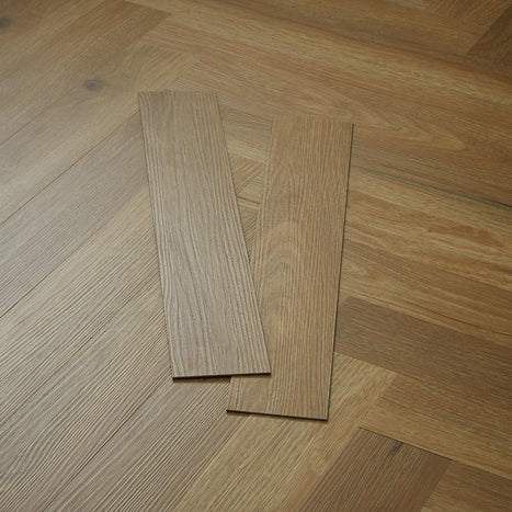Rannerdale LVT Herringbone Flooring - Natural Oak