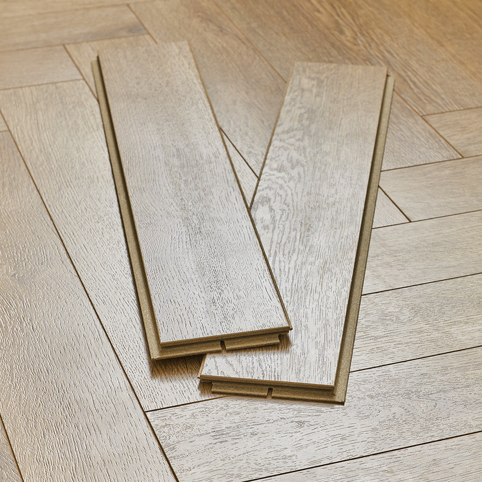 Berry Alloc Thirlmere Herringbone 8mm Laminate Flooring - Gastro Oak