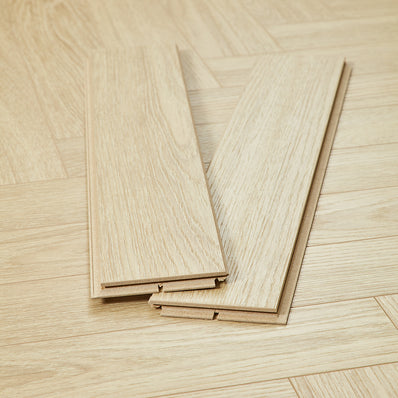 Berry Alloc Thirlmere Herringbone 8mm Laminate Flooring - Light Natural Oak