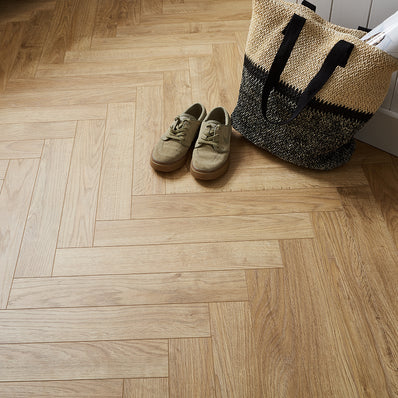 Berry Alloc Thirlmere Herringbone 8mm Laminate Flooring - Auckland Oak