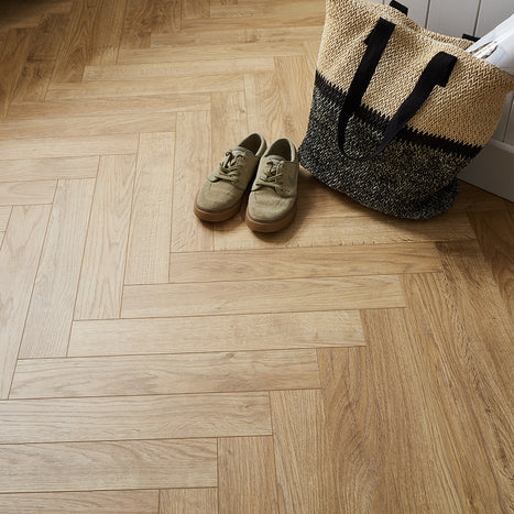 Berry Alloc Thirlmere Herringbone 8mm Laminate Flooring - Auckland Oak