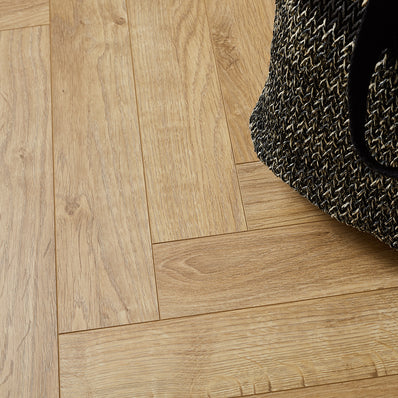 Berry Alloc Thirlmere Herringbone 8mm Laminate Flooring - Auckland Oak