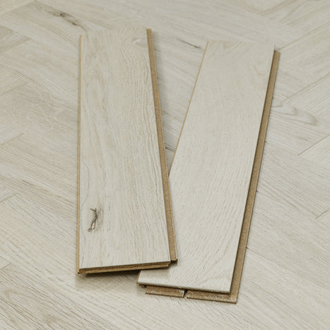 Berry Alloc Thirlmere Herringbone 8mm Laminate Flooring - Golden Spruce-SAMPLE