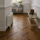 Kallavesi Herringbone 12mm Engineered Wood Flooring - Authentic Dark Oak