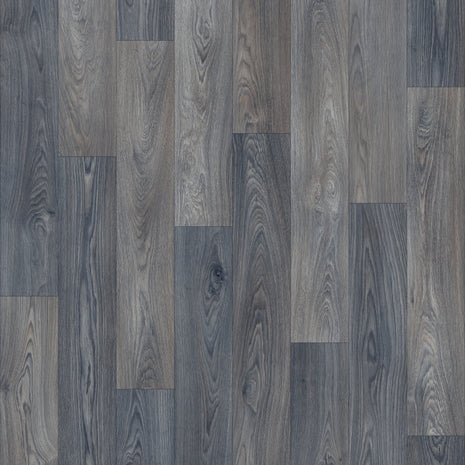 Bowfell 2mm Felt Back Roll Vinyl Flooring - Coffee Oak Plank