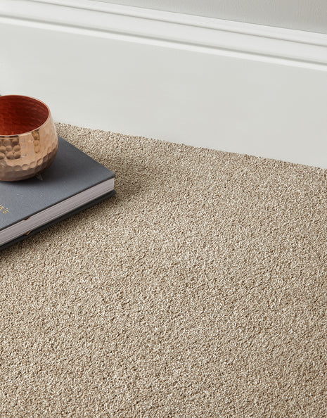 Venice Hessian Backed 6mm Twist Pile Carpet - Ecru / 4m