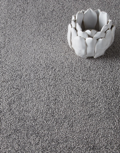 Ambleside Fleece Action Backing 15mm Saxony Carpet - Polar Grey / 4m