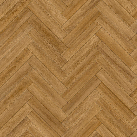 Gable 2.3mm Cushioned Vinyl - Natural Oak Herringbone
