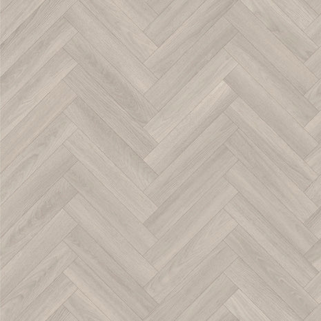 Troutbeck 2.8mm Cushioned Roll Vinyl Flooring - Ivory Herringbone