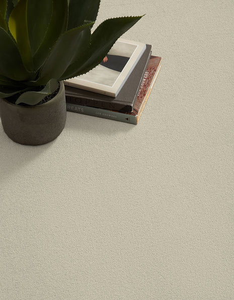 Hawkshead Dual Backing 20mm Saxony Carpet - Porcelain / 4m