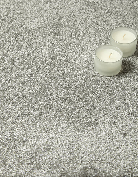 Langdale Felt Backing 14mm Twist Pile Carpet - Chromium / 4m