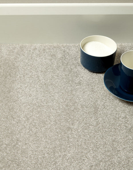 Langdale Felt Backing 14mm Twist Pile Carpet - Silver / 4m