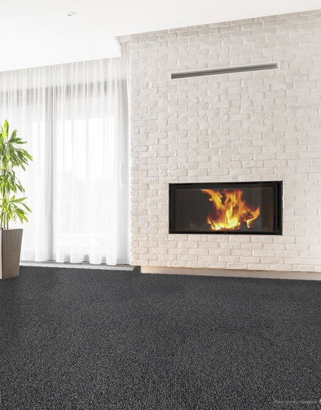 Venice Hessian Backed 6mm Twist Pile Carpet - Cool Grey / 4m
