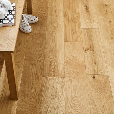 Garda 14mm Lacquered Engineered Wood Flooring -Natural French Oak