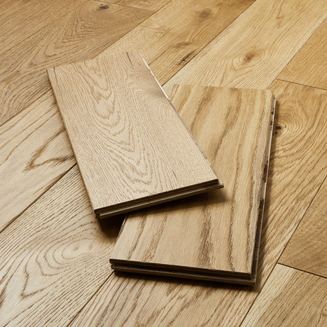 Garda 14mm Lacquered Engineered Wood Flooring -Natural French Oak-SAMPLE